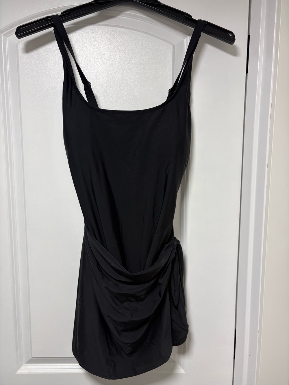 NWOT Black Sleeveless Draped Women’s Dress